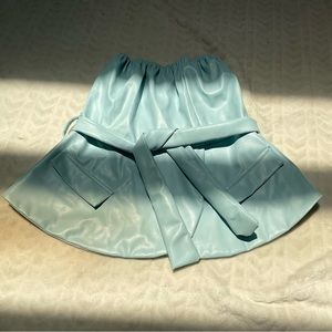 Faux Leather Peplum Top